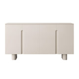 Servidor contemporáneo de comedor de madera de Faux Server con luces para el comedor