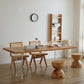 Industrial Double Pedestal Dining Table Pine Wood Table for Dining Room Clearhalo 'Dining Tables & Seating' 'Dining Tables' 'dining_table' 'furn' 'furn_dining_table' 'Furniture' 'Kitchen & Dining Furniture' 1200x1200_dd632ce6-268d-49ce-8dcc-55baf20a5330