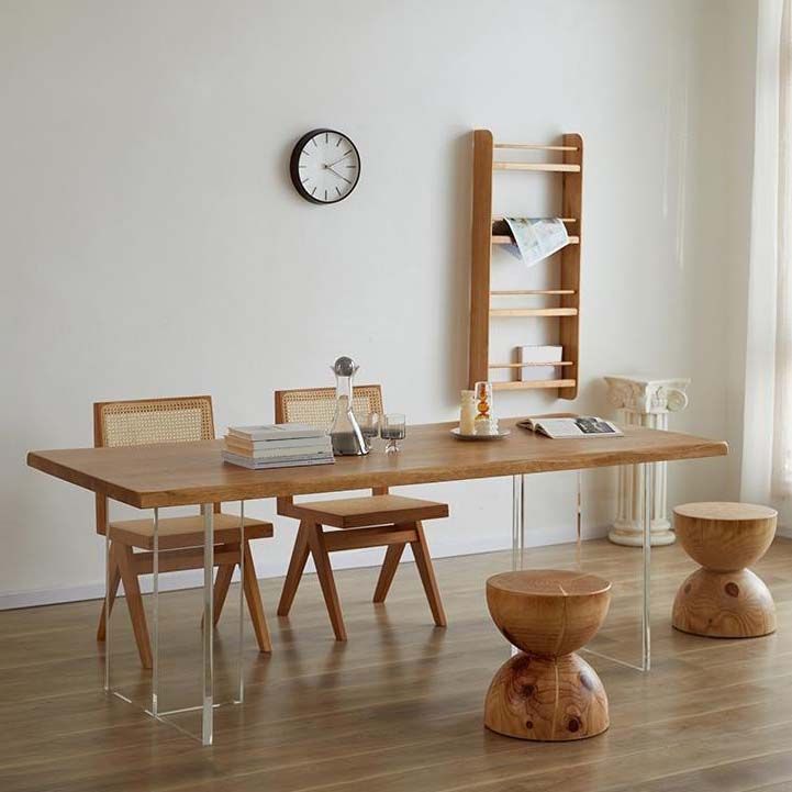 Industrial Double Pedestal Dining Table Pine Wood Table for Dining Room Clearhalo 'Dining Tables & Seating' 'Dining Tables' 'dining_table' 'furn' 'furn_dining_table' 'Furniture' 'Kitchen & Dining Furniture' 1200x1200_dd632ce6-268d-49ce-8dcc-55baf20a5330