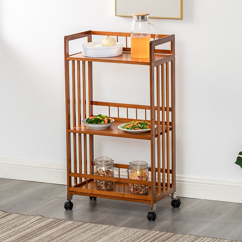 Tavolo da preparazione a rotolamento in stile contemporaneo tavolo da preparazione in legno per ristorante