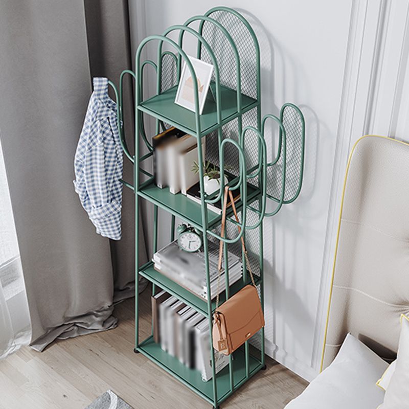 59"H Scandinavian Style Bookshelf Metal Shelf Bookcase for Home Use Clearhalo 'Bookcases' 'furn' 'furn_bookcases' 'Furniture' 'furniture_bookcases' 'Office Furniture' 1200x1200_dd63d73d-5e69-48f9-8bed-ae4729dec2a6