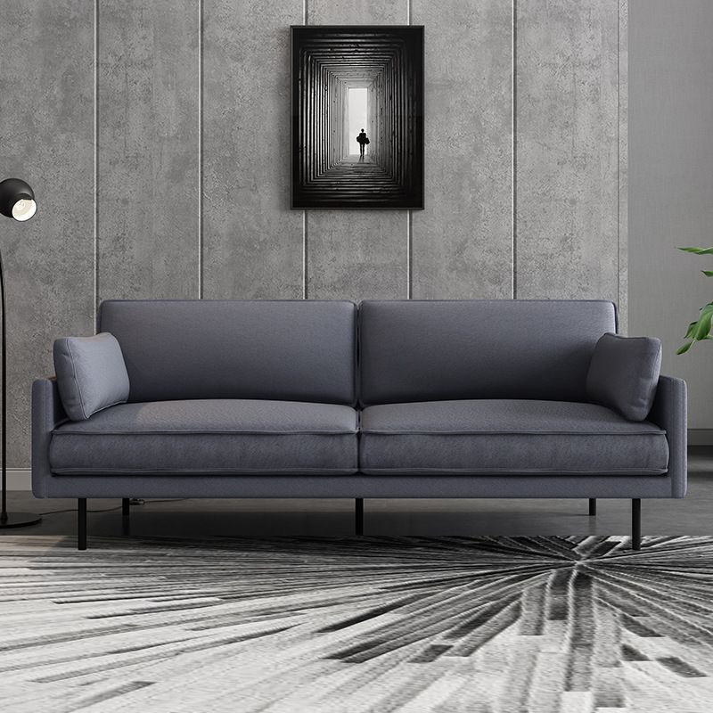 Square Arm Sofa Pure Color Latex Filled Sofa for Home Apartment Clearhalo 'furn' 'furn_sofas' 'Furniture' 'furniture_sofas' 'kitchen' 'kitchen_sofas' 'Living Room Furniture' 'Sofa' 'sofas' 1200x1200_dd6497b0-7c29-4031-960b-51e57636f51b