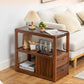 Modernistic Sofa Side Accent Table Solid Wood Block Rectangular with Storage Clearhalo 'Coffee & Accent Tables' 'End & Side Tables' 'end_side_tables' 'furn' 'furn_end_side_tables' 'Furniture' 'Living Room Furniture' 1200x1200_dd649aef-e242-4ec7-bdd2-cf49825e637f