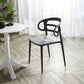 Scandinavian Arm Dining Chairs Plastic Low Back Dining Side Chair for Home Clearhalo 'Dining Chairs' 'Dining Tables & Seating' 'dining_chair' 'furn' 'furn_dining_chair' 'Furniture' 'Kitchen & Dining Furniture' 1200x1200_dd663d6b-f12c-4abd-a9c8-3202e6d76506