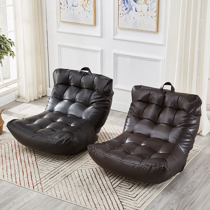 Sedia di divano singolo in stile scandinavo PU PETTA SENZA ARMS STRANDA