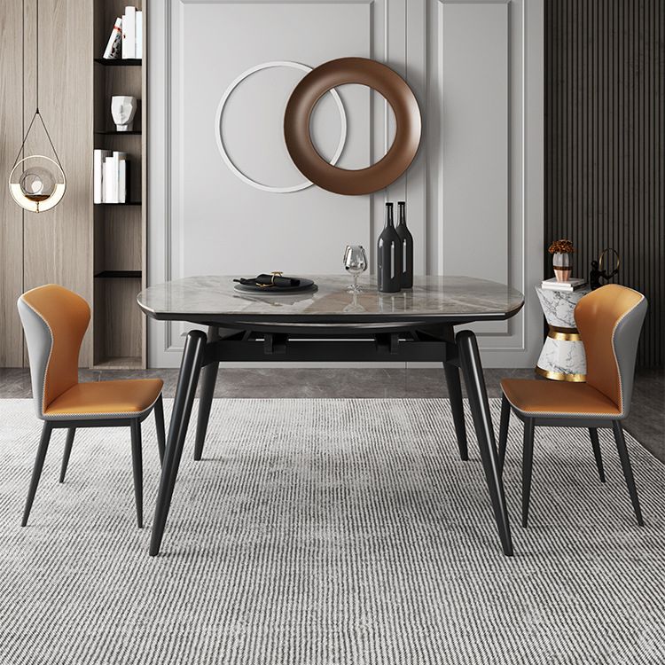 Modern Style Dining Room Dinner Table Round 4 Legs Dining Table Clearhalo 'Dining Tables & Seating' 'Dining Tables' 'dining_table' 'furn' 'furn_dining_table' 'Furniture' 'Kitchen & Dining Furniture' 1200x1200_dd6b36a7-b368-482b-8719-8c5a483028c0