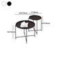 Modern Cross Legs Ironcraft Round Top Coffee Table/Nesting Tables Clearhalo 'Coffee & Accent Tables' 'Coffee Tables' 'coffee_tables' 'furn' 'furn_coffee_tables' 'Furniture' 'furniture_coffee_tables' 'Living Room Furniture' 1200x1200_dd6bb2a9-e34c-44ad-9624-40792325a33a