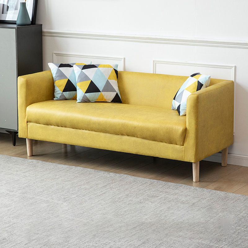 Faux Leather Tight Back Sofa with Tuxedo Arm for Living Room Clearhalo 'furn' 'furn_sofas' 'Furniture' 'furniture_sofas' 'Living Room Furniture' 'Sofa' 'sofas' 1200x1200_dd6bd533-2dc4-4587-af64-74ec28678b3f