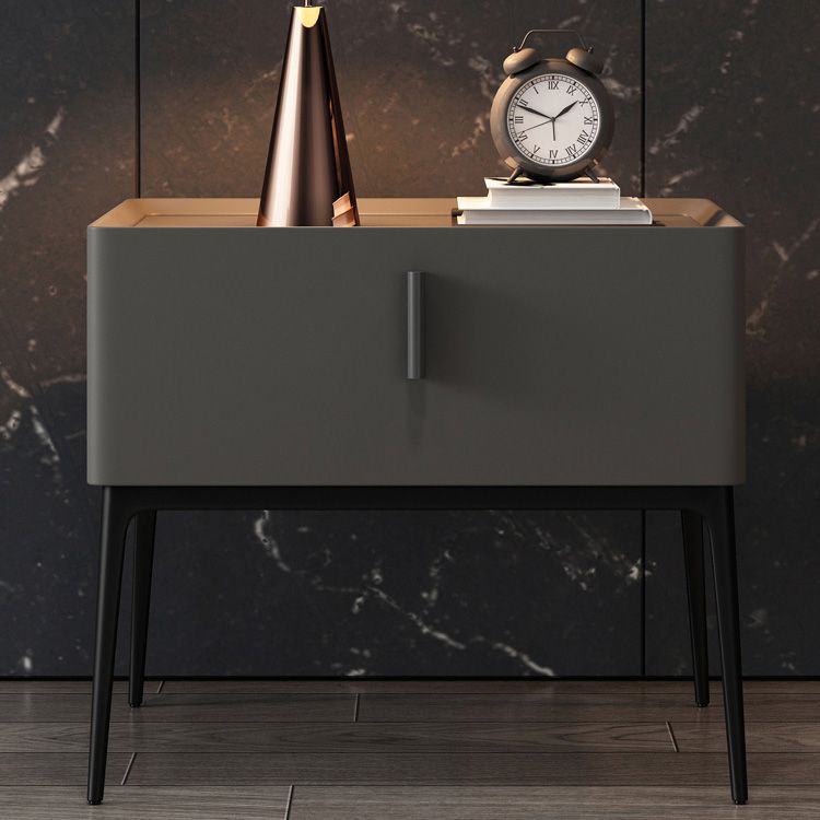 Lederen bed nachtkastje klassiek glamours bedkast met lade