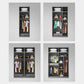 Moderne garderobe -kast met planken Engineered Wood Garderobe Armoire