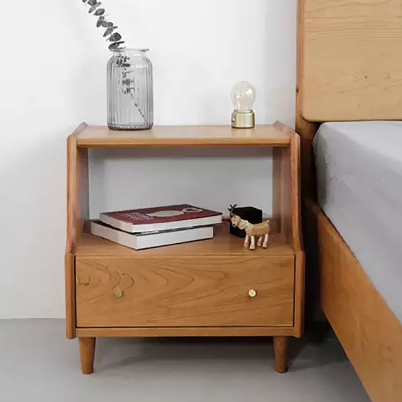 1 Drawer Medium Wood Nightstand Modern Solid Wood Night Table ,19.7" Tall Clearhalo 'Bedroom Furniture' 'furn' 'furn_night_stand' 'Furniture' 'night_stand' 'Nightstands' 1200x1200_dd713e7a-8ed9-4da0-8d34-6d934ac6c335