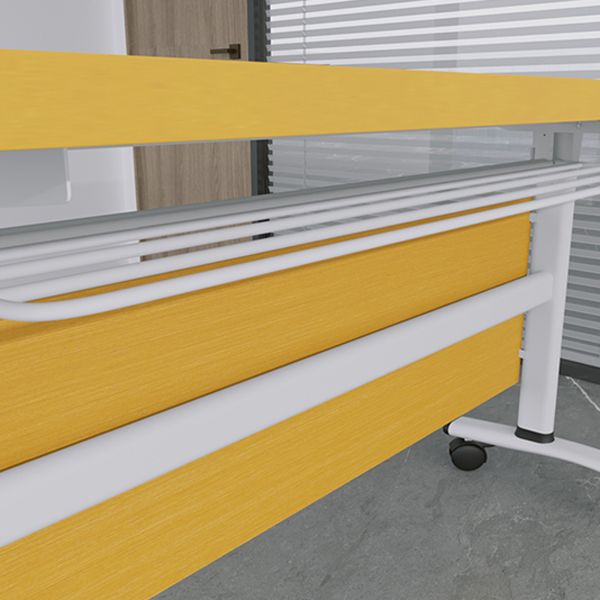 Modern Folding Office Desk Yellow Manufactured Wood Rectangular Desk Clearhalo 'furn' 'furn_office_desk' 'Furniture' 'Office Desks' 'Office Furniture' 'office_desk' 1200x1200_dd716bdc-9a50-4d99-af36-dc878c1e2c72