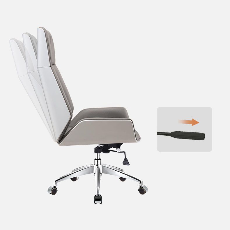 Modern Fixed Arms Managers Chair Height-adjustable Swivel Ergonomic Executive Chair Clearhalo 'furn' 'furn_office_chair' 'Furniture' 'furniture_office_chair' 'Office Chairs' 'Office Furniture' 'office_chair' 1200x1200_dd752706-3439-46f4-baaa-a7db188989c0