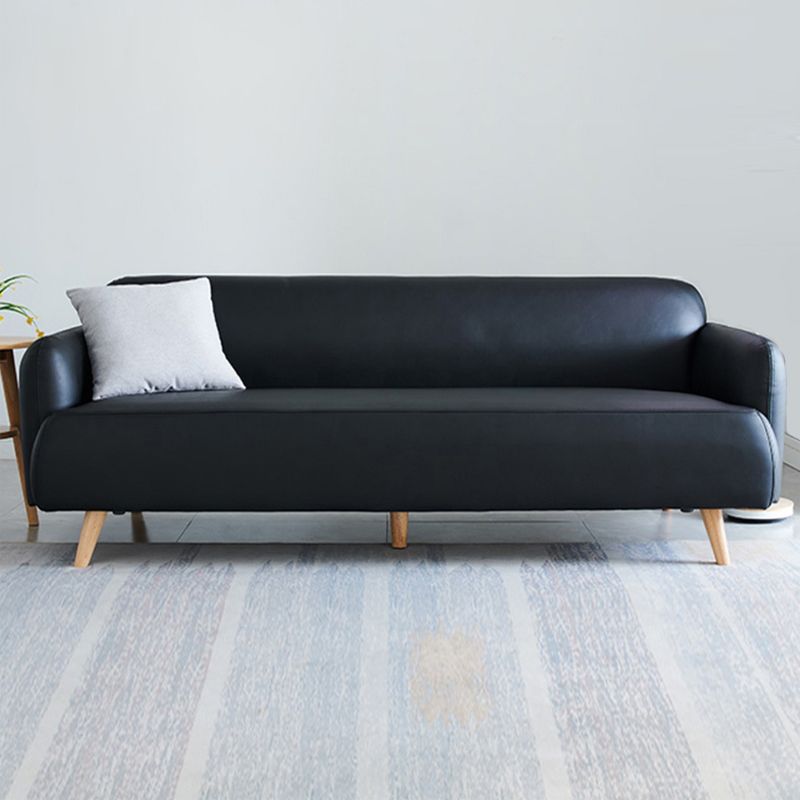 Divano a braccio incasso in pelle finta divano standard contemporaneo, 31,49 "w