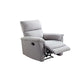 Modern Manual-Handle Recliner Chair Solid Color Standard Recliner with Footrest