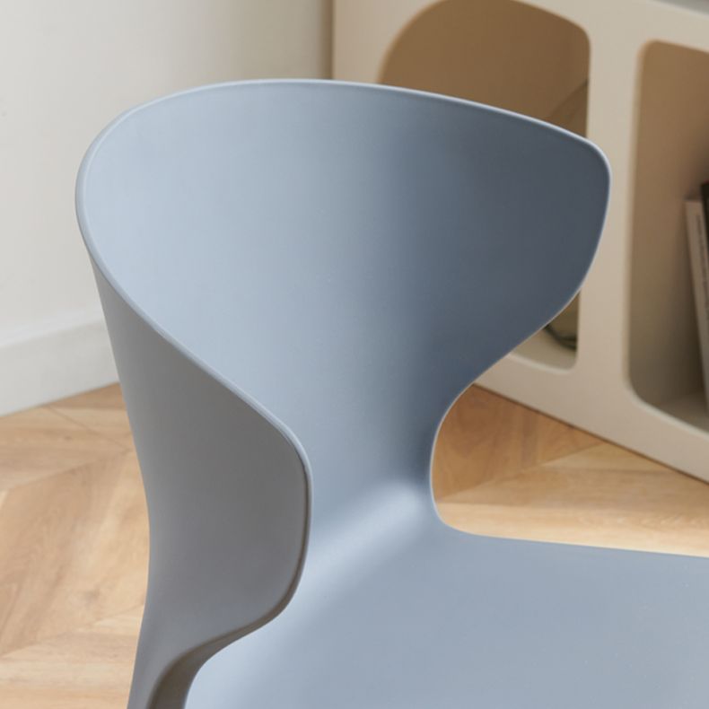 Scandinavian Plastic Kitchen Dining Room Chair Wingback Side Chair Clearhalo ' kitchen&dining_furn' 'Dining Chairs' 'Dining Tables & Seating' 'dining_chair' 'Furniture' 'furniture_dining_chair' 'Kitchen & Dining Furniture' 'kitchen' 1200x1200_dd76bb8b-4d59-4ccf-9b65-cb222485828a