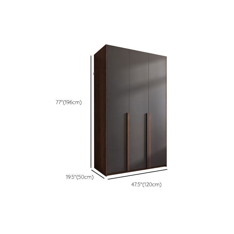 Armario de armario de madera con bisagras con cajón de almacenamiento moderno