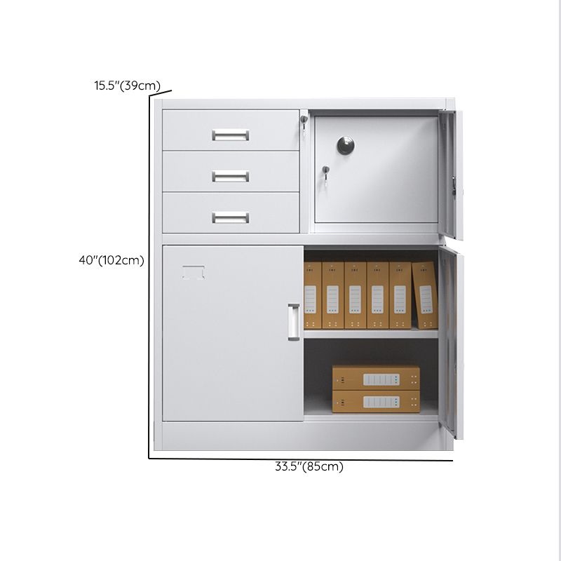 Modern File Cabinet Steel Locking Drawers and Storage Shelves Filing Cabinet Clearhalo 'Filing Cabinets' 'filling_cabinets' 'furn' 'furn_filling_cabinets' 'Furniture' 'Office Furniture' 1200x1200_dd79d325-855b-4e4c-add6-ded6b86d522d