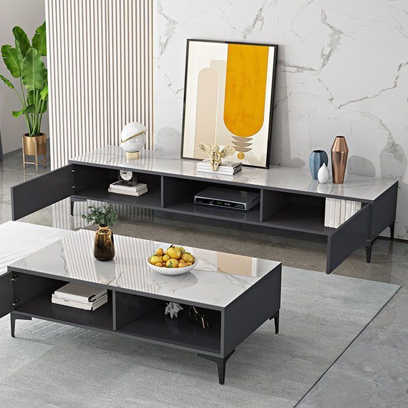 Contemporary TV Stand Console Wooden TV Media Stand for Living Room Clearhalo 'furn' 'furn_tv_stands_entertainment_centers' 'Furniture' 'Living Room Furniture' 'TV Stands & Entertainment Centers' 'TV Stands & Media Storage Furniture' 'tv_stands_entertainment_centers' 1200x1200_dd7b6d99-4641-4936-a9cf-d7fb5c6a2765