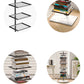 Etagere Metal Bookshelf Contemporary Open Back Bookcase with Shelves