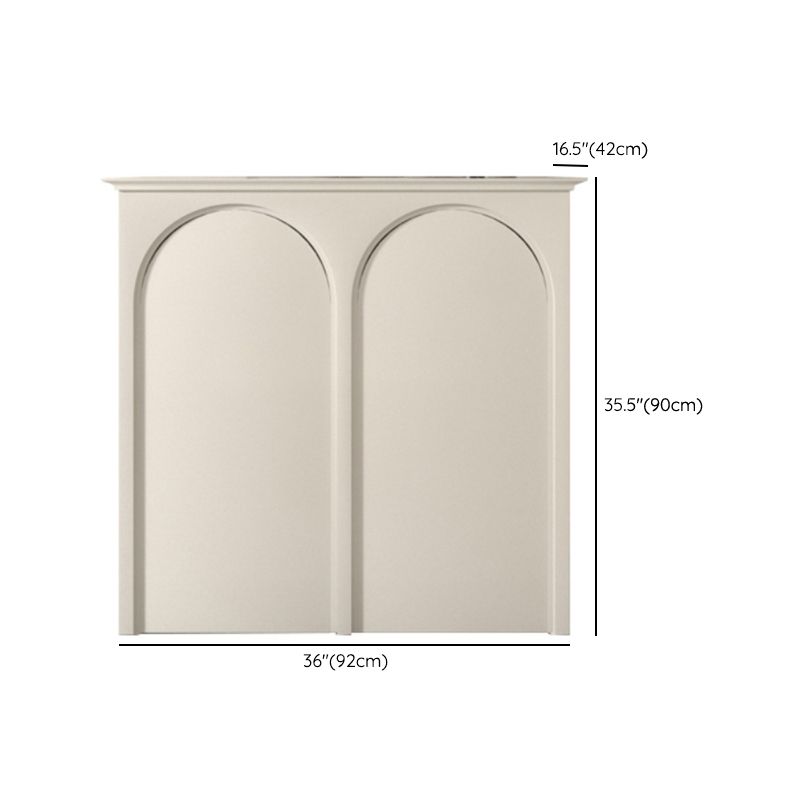 Modernism Wood Sideboard Table White Server Cabinets Included for Living Room Clearhalo 'buffet_sideboard' 'Buffets & Sideboards' 'furn' 'furn_buffet_sideboard' 'Furniture' 'Kitchen & Dining Furniture' 1200x1200_dd83cba5-0f10-4bc7-ba92-379c65b7a169