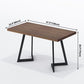 Industrial Brown Dinner Table Solid Wood Table with Metal Base for Dining Room Clearhalo ' dining_table' 'Dining Tables & Seating' 'Dining Tables' 'furn' 'furn_dining_table' 'Furniture' 'furniture_dining_table' 'Kitchen & Dining Furniture' 'kitchen&dining_furn' 'kitchen' 'kitchen_dining_table' 1200x1200_dd84c9f1-071e-47f3-b5f2-cc9b57752448