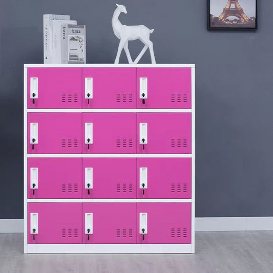 Metal Non-Hanging Cabinet Modern Storage Cabinet with Hinged Doors Clearhalo 'Armoires & Wardrobes' 'armoires_wardrobes' 'Bedroom Furniture' 'furn' 'furn_armoires_wardrobes' 'Furniture' 1200x1200_dd85ab51-a7ab-4d91-89cd-fd59c0871a95