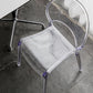 Open Back Dining Side Chair Contemporary Plastic Dining Chair
