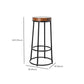 Juego de mesa de bar moderno, juego de altura de mostrador de madera maciza de 1/6 piezas para interior
