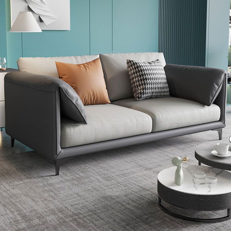 Stain Resistant Stationary Faux Leather Pillow Top Arm Standard Sofa Clearhalo 'furn' 'furn_sofas' 'Furniture' 'Living Room Furniture' 'Sofa' 'sofas' 1200x1200_dd8dd58f-92a1-4b5e-823b-46cac45576e6