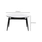 Stone Top Dinette Table with Black Legs Modern Round Dining Table Clearhalo 'Dining Tables & Seating' 'Dining Tables' 'dining_table' 'furn' 'furn_dining_table' 'Furniture' 'Kitchen & Dining Furniture' 1200x1200_dd8de0ce-5e91-40bf-9f0e-1a1be5082fc9