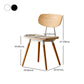 Modern Style Kitchen Chair Dining Armless Chairs with Wooden Legs