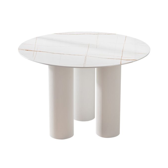 Contemporary Style Round 3 Legs Dining Table Stone Home Furniture for Indoor Clearhalo ' dining_table' 'Dining Tables & Seating' 'Dining Tables' 'furn' 'furn_dining_table' 'Furniture' 'furniture_dining_table' 'Kitchen & Dining Furniture' 'kitchen&dining_furn' 'kitchen' 'kitchen_dining_table' 1200x1200_dd8f7e83-755d-48b4-80fa-5f762b05769a