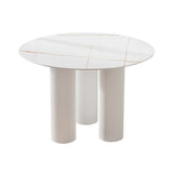 Contemporary Style Round 3 Legs Dining Table Stone Home Furniture for Indoor Clearhalo ' dining_table' 'Dining Tables & Seating' 'Dining Tables' 'furn' 'furn_dining_table' 'Furniture' 'furniture_dining_table' 'Kitchen & Dining Furniture' 'kitchen&dining_furn' 'kitchen' 'kitchen_dining_table' 1200x1200_dd8f7e83-755d-48b4-80fa-5f762b05769a