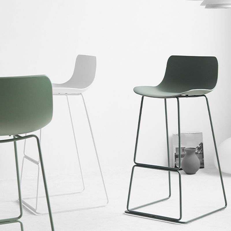 Industrial Indoor Armless Stool Plastic Bar Stool with Upholstered Clearhalo 'Bar Furniture' 'Bar Stools' 'bar_stools' 'furn' 'furn_bar_stools' 'Furniture' 'Kitchen & Dining Furniture' 1200x1200_dd9143cd-f5c9-44b0-9fbc-9d9ff0a8bf62