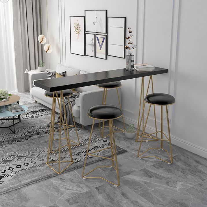 Traditionele luxe bartafelset 1/3/5-delige toonbankset met metalen voet
