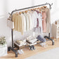Contemporary Metal Coat Rack Storage Shelving Coat Rack with Coat Hooks Clearhalo 'Entry & Mudroom Furniture' 'furn' 'furn_hall_tree_coat_racks' 'Furniture' 'Hall Trees & Coat Racks' 'hall_tree_coat_racks' 1200x1200_dd922f21-41a4-44be-9189-f7ab2c7e6db5