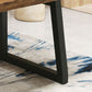 Industrial Style Rectangle Dining Table Wooden Table with Metal Legs for Home Use Clearhalo 'Dining Tables & Seating' 'Dining Tables' 'dining_table' 'furn' 'furn_dining_table' 'Furniture' 'Kitchen & Dining Furniture' 1200x1200_dd9274d8-7eef-41d7-a7d8-faa237c65235