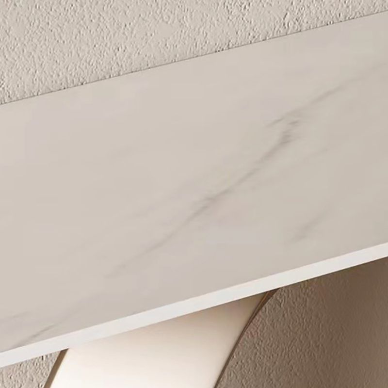 Tavolo console contemporanea a forma di rettangolo tavolo di divano in pietra in oro/nero