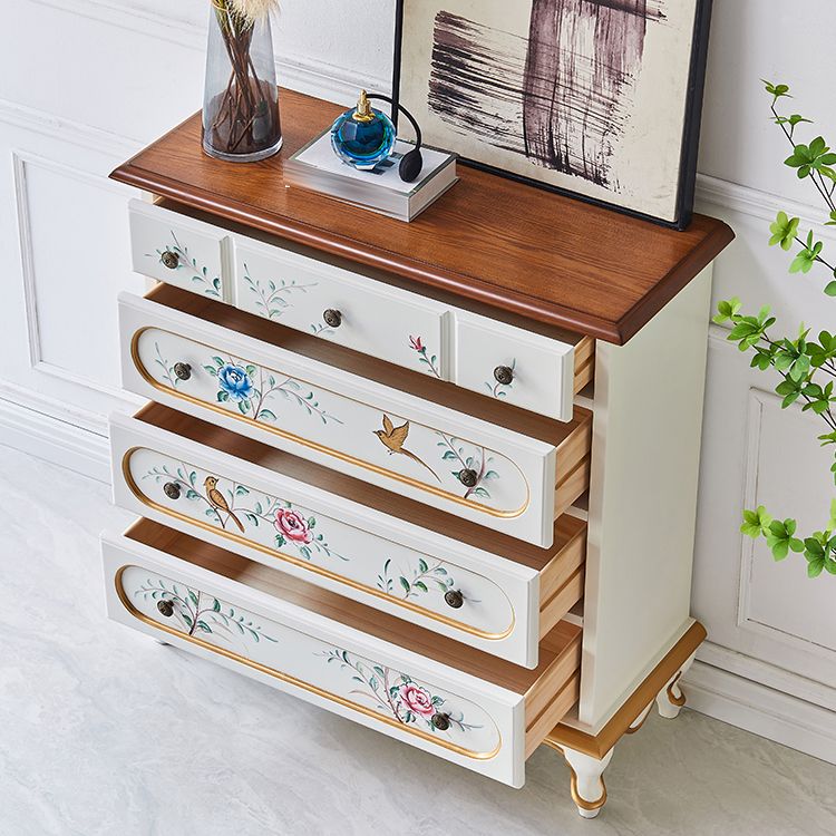 Cassettiera moderna in legno realizzata con cassettiera con 3/4/5 cassetti