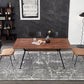 Industrial Style Solid Wood Dining Table Rectangle Table with Black Frame for Home Use Clearhalo ' dining_table' 'Dining Tables & Seating' 'Dining Tables' 'furn' 'furn_dining_table' 'Furniture' 'furniture_dining_table' 'Kitchen & Dining Furniture' 'kitchen&dining_furn' 'kitchen' 'kitchen_dining_table' 1200x1200_dd9935aa-aa27-49ca-b49d-9810c8ddeff5