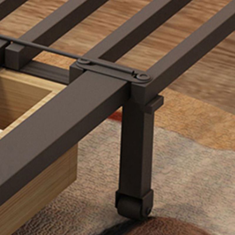 Scandinavain futon canapé-lit faux rangement en cuir futon avec matelas