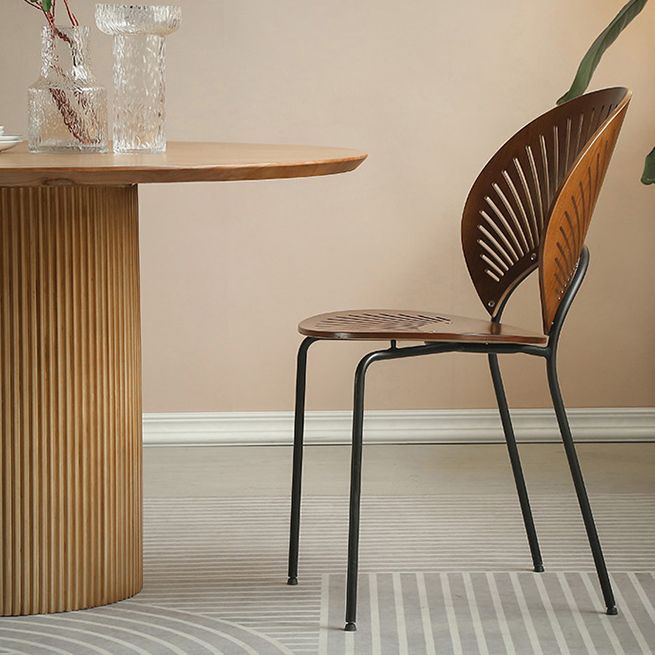 1/2/3/4 Pcs Wood Modern Dining Room Set with Round Table and Metal Chairs Dinette Set Clearhalo 'Dining Room Sets' 'Dining Tables & Seating' 'dining_room_set' 'furn' 'furn_dining_room_set' 'Furniture' 'furniture_dining_room_set' 'Kitchen & Dining Furniture' 'kitchen&dining_furn' 'kitchen' 1200x1200_dd9c1756-7d35-4653-917a-cd87b3bfedc6