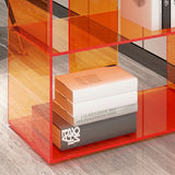 Zeitgenössischer Open Back Standard -Bücherregal -Acryl -Bücherregal für den Studienraum