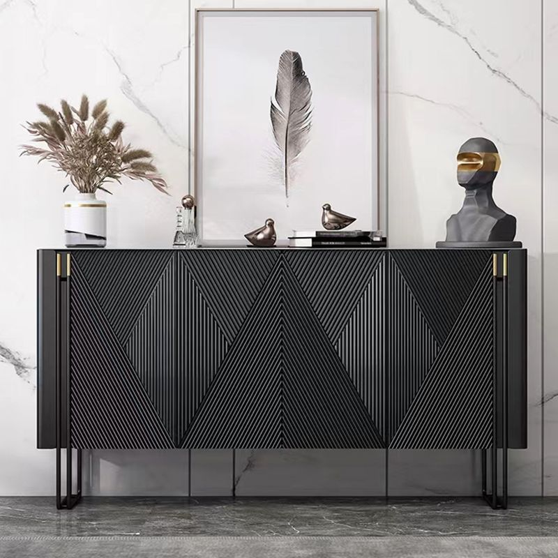 Panneau latéral en bois d'ingénierie en pierre moderne pour le salon