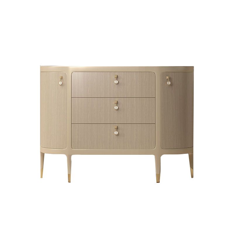 Tavolo a buffet glam a buffet di stoccaggio in legno solido per sala da pranzo