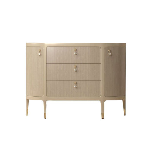 Tavolo a buffet glam a buffet di stoccaggio in legno solido per sala da pranzo