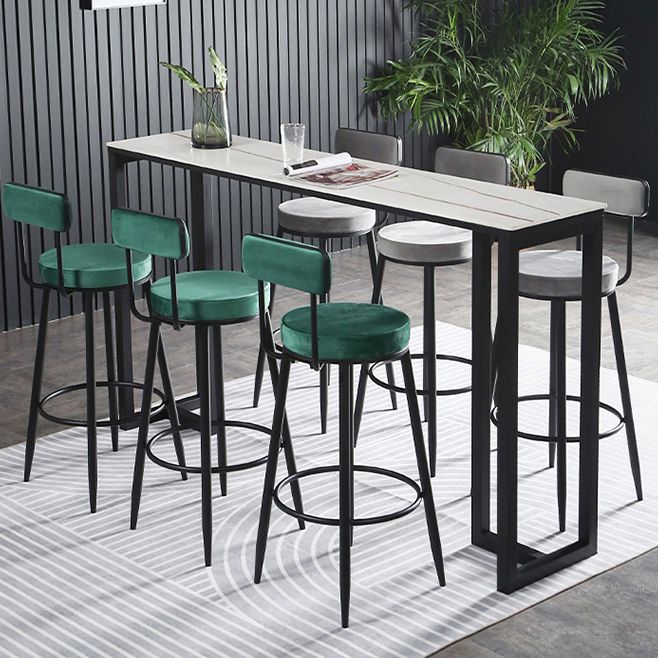 Tabouret de comptoir rond intérieur selles de comptoir rembourré