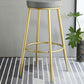 Nordic Style Bar-stool Round Counter Bar Stool with Metal Legs for Home Use Clearhalo 'Bar Furniture' 'Bar Stools' 'bar_stools' 'furn' 'furn_bar_stools' 'Furniture' 'Kitchen & Dining Furniture' 1200x1200_dda364dc-e09a-4341-992f-c5aeb3405d0d