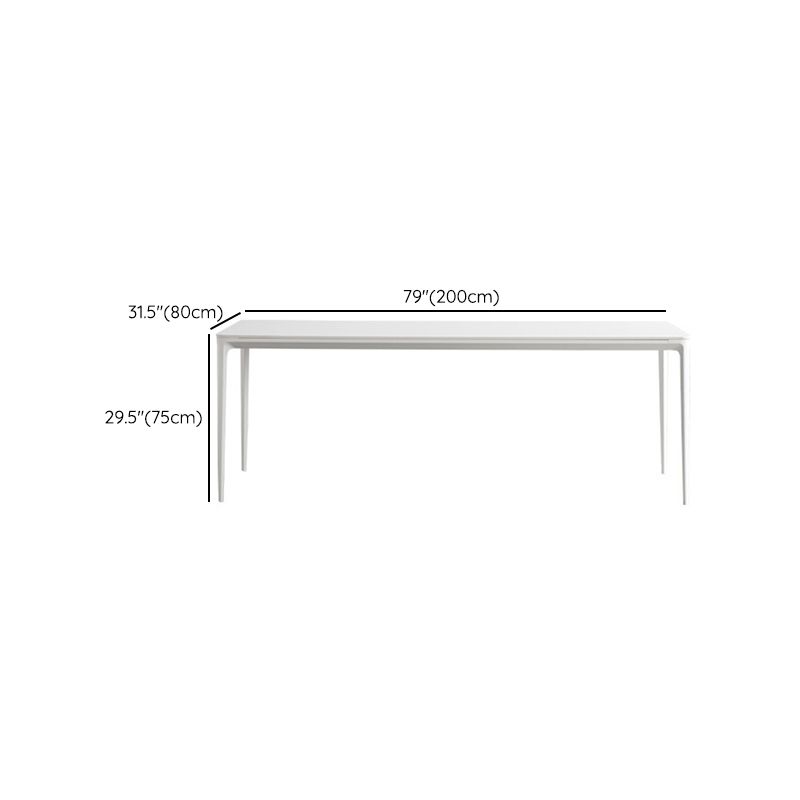 Modern Style 1/2/4/5/6/7 Pieces Dining Chairs Set Rectangle Stone Furniture in White Clearhalo 'Dining Room Sets' 'Dining Tables & Seating' 'dining_room_set' 'furn' 'furn_dining_room_set' 'Furniture' 'Kitchen & Dining Furniture' 1200x1200_dda44494-3161-42d6-88d4-db9b25cd0d70